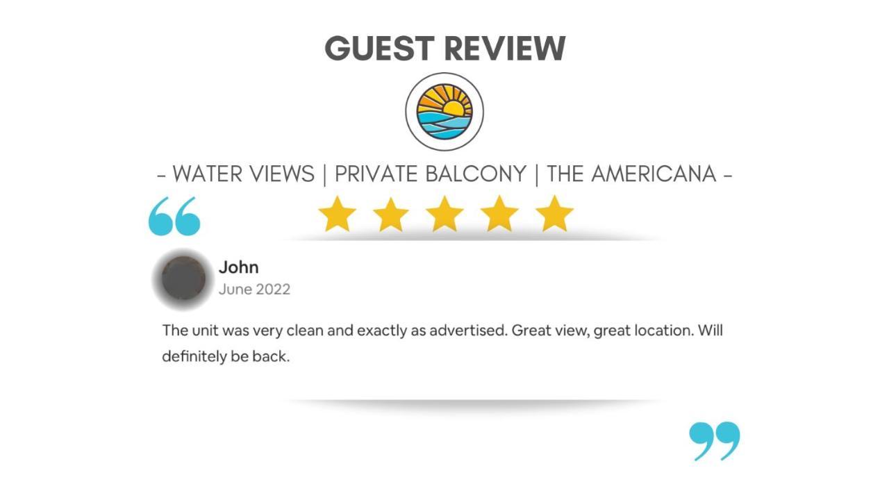 Water Views - Private Balcony - The Americana Hampton Kültér fotó